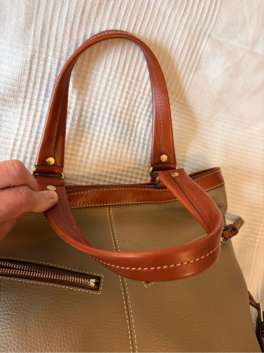 Dooney & Bourke Pebble Grain Small Sara Bag - Elephant
